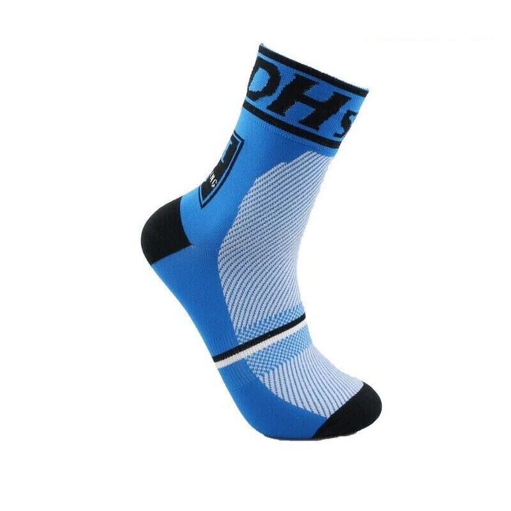 Cycling Socks Pro Mens/ Womens Riding Socks Bicycle Bike Sports Ankle Socks Blue - Picture 2 of 4